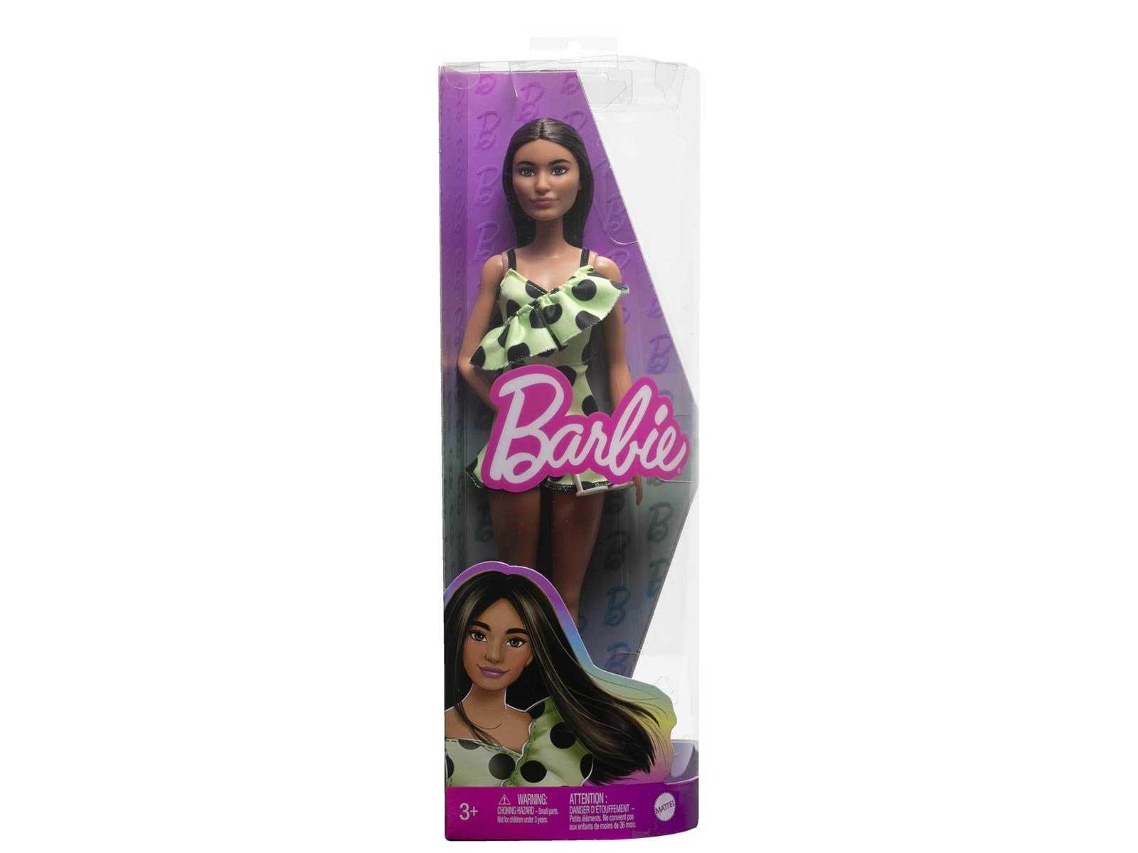 Barbie Doll Brunette With Polka Dot Romper  Fashionistas Barbie Doll Brunette With Polka Dot Romper  Fashionistas